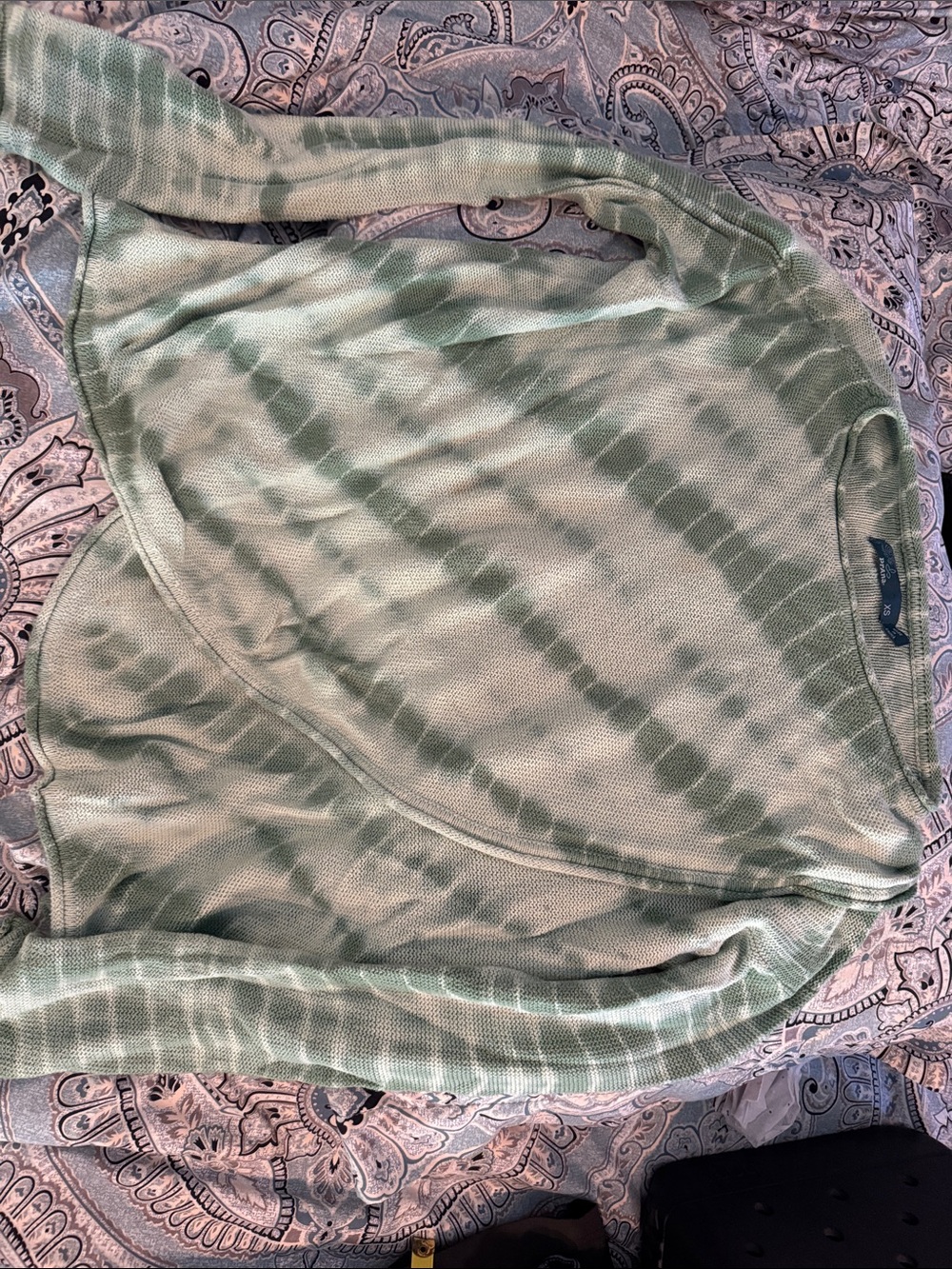 Prana Mint Green Tie-Dye Lightweight Hoodie